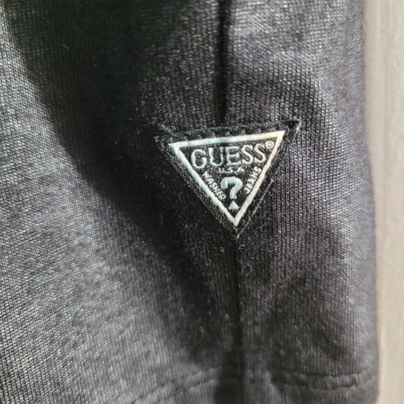 GUESS Men's Large Black Shine V-Neck T-Shirt - Picture 4 of 5